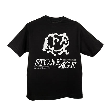 T-SHIRT STONE AGE NOIR