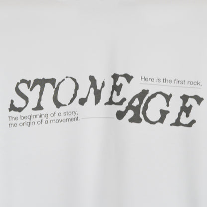 T-SHIRT STONE AGE BLANC