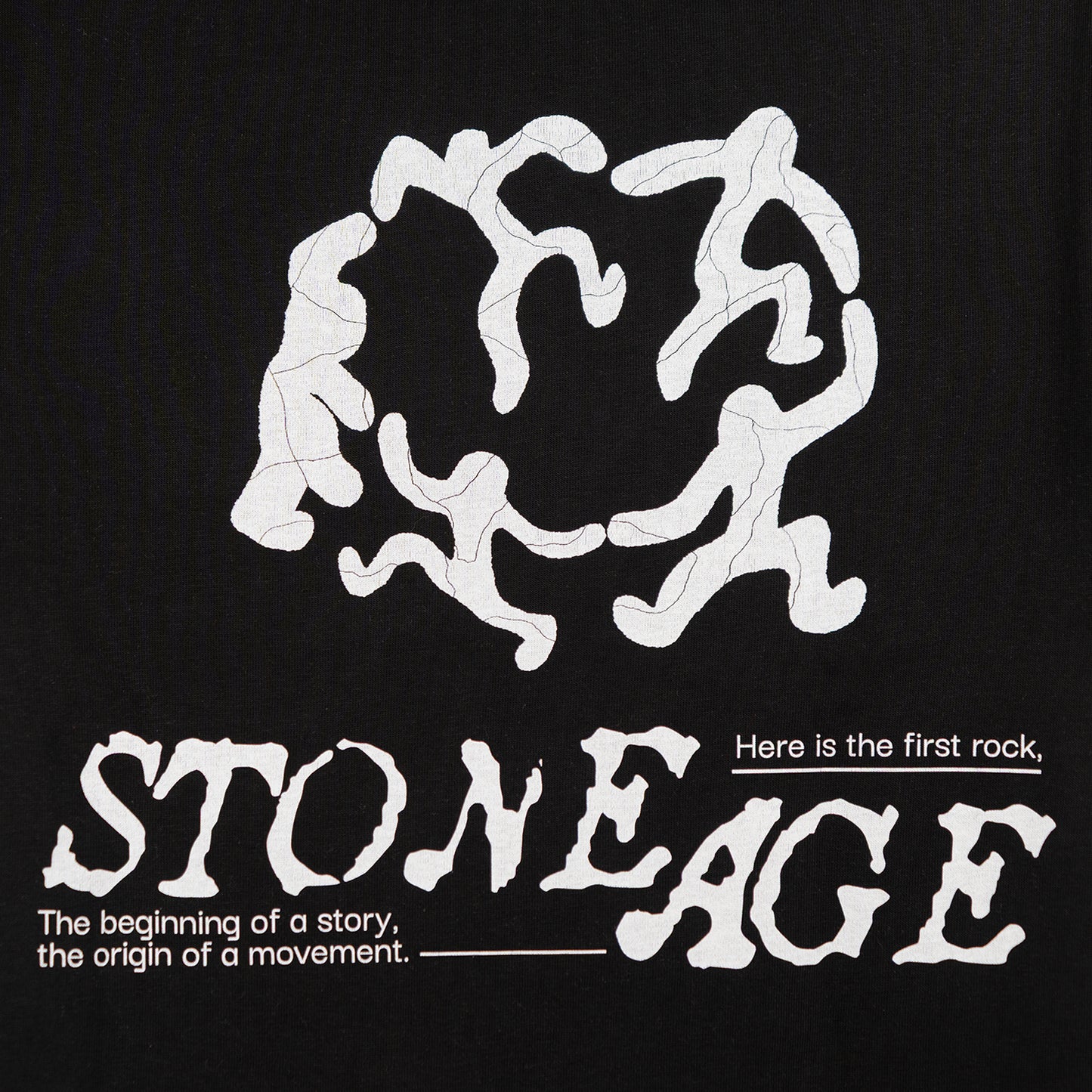 T-SHIRT STONE AGE NOIR