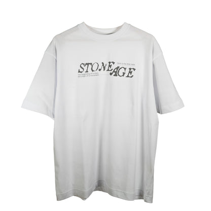 T-SHIRT STONE AGE BLANC